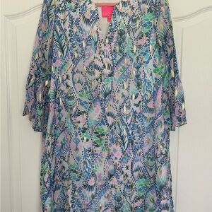 EUC Lilly Pulitzer Elenora Medium Tails Of The Sea Dress *worn Once